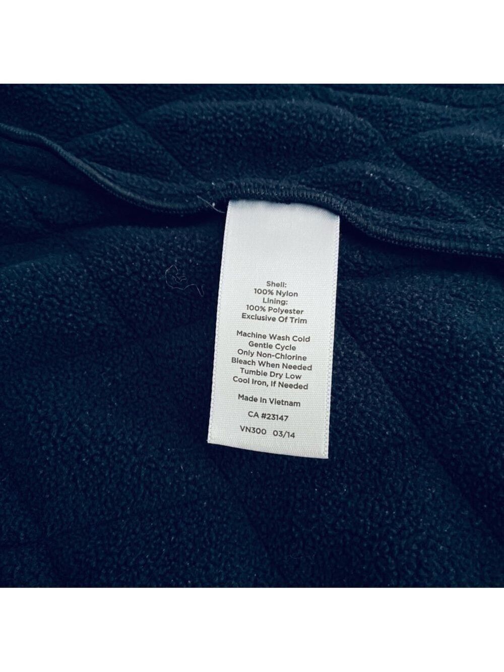 Talbots Quilted Vest Navy Blue SP | Mandarin Collar, Pockets, EUC - Picture 8 of 8